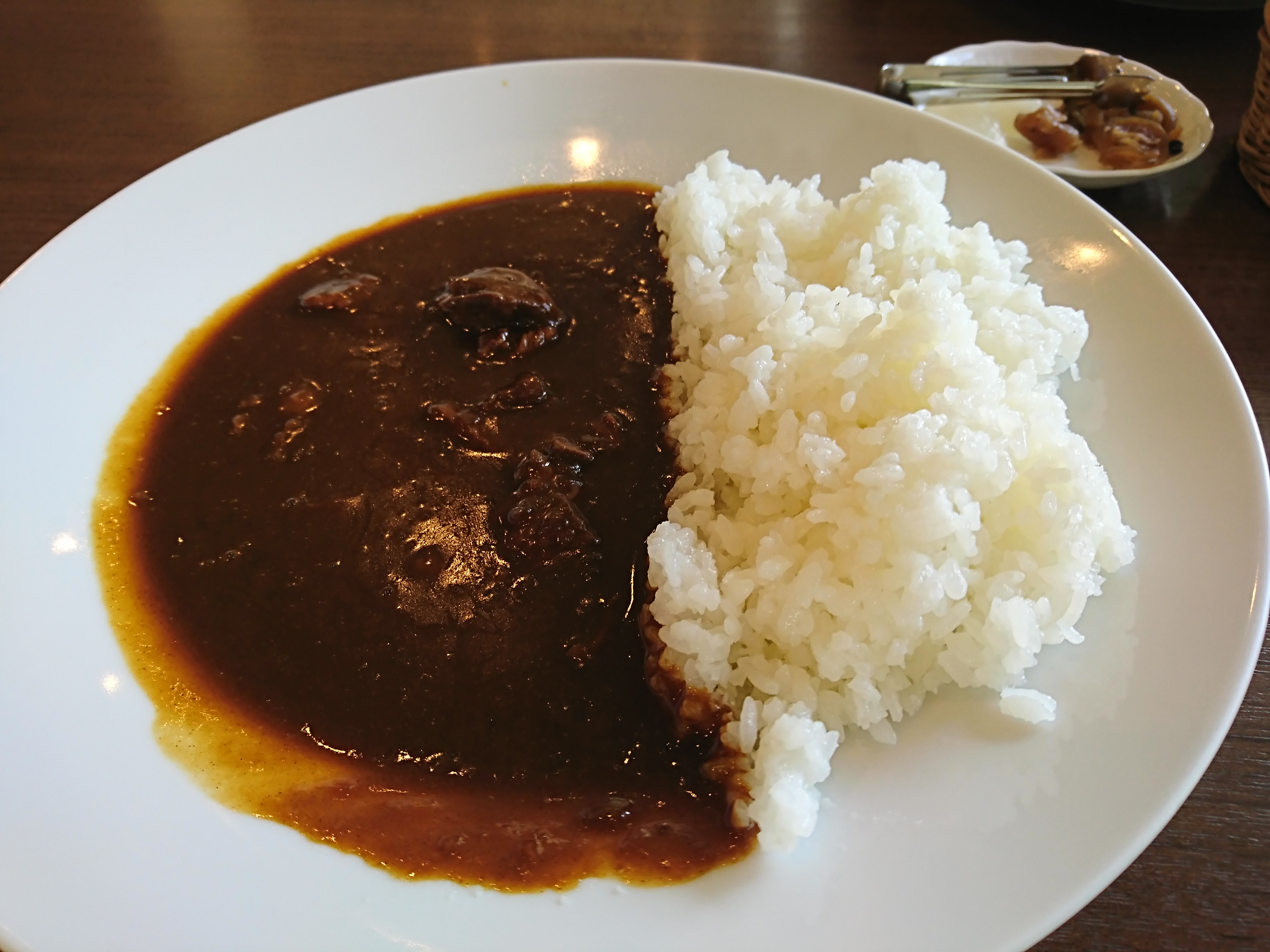 足立美術館の喫茶室大観のカレーライス