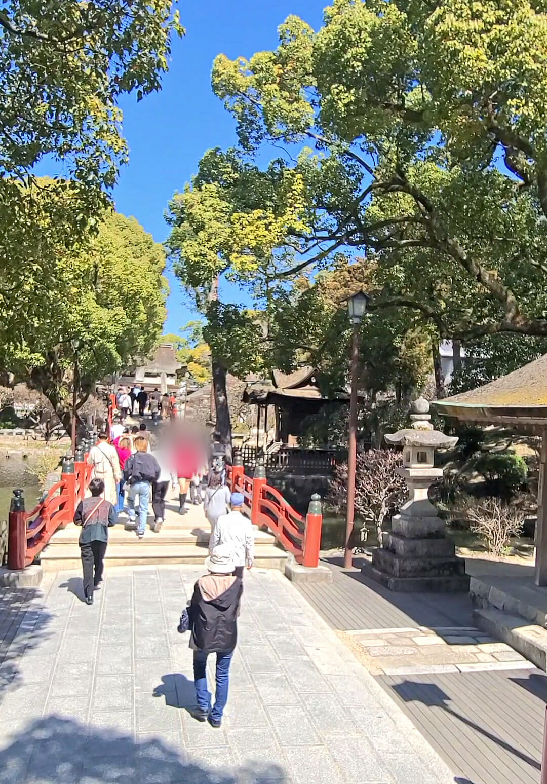 太宰府天満宮の太鼓橋と心字池